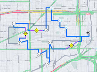 Re plan routes to minimize delays