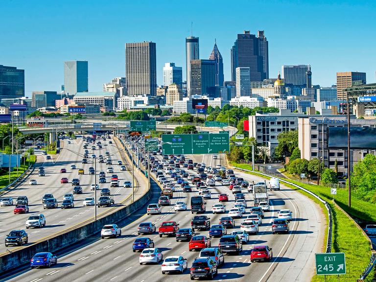 A view of downtown Atlanta, Georgia.